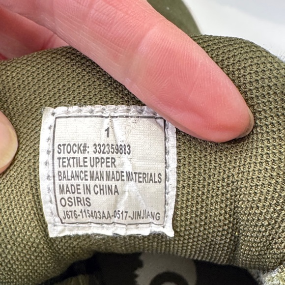 Osiris Kids High-Top Sneakers - Olive and Red - Picture 9 of 10